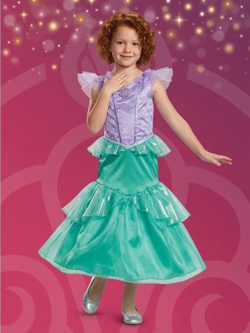 Disney Magical Little Mermaid Costume / Dress-Up Gown Size S (6 / 6X )